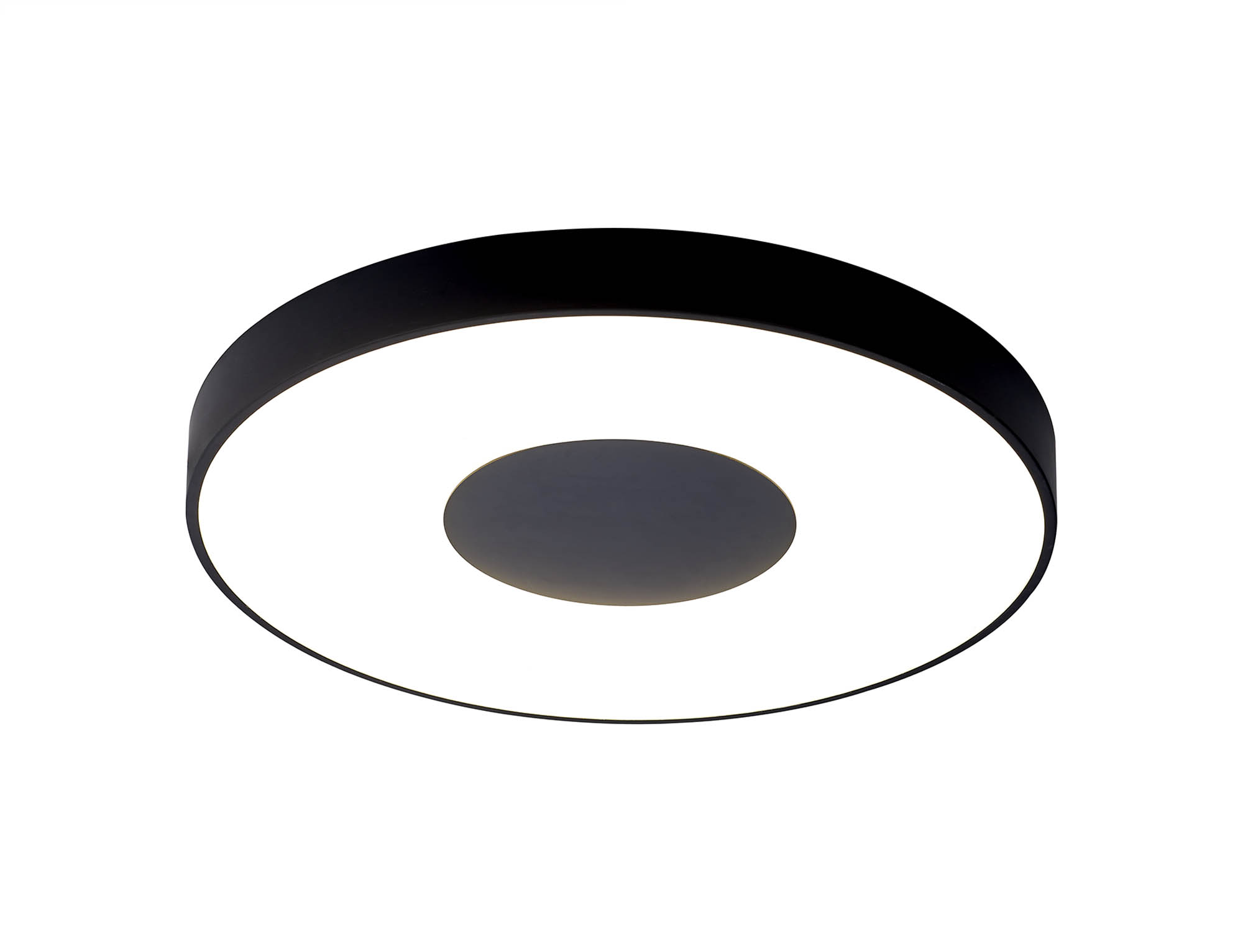 M7561  Coin 100W LED Round  Flush Ceiling Black